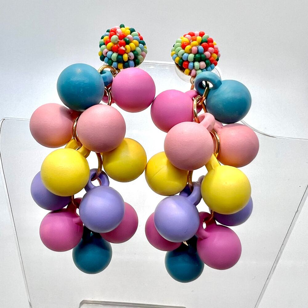 Pastel Earrings - Bauble Earrings - Kawaii Earrings - Statement Accessories